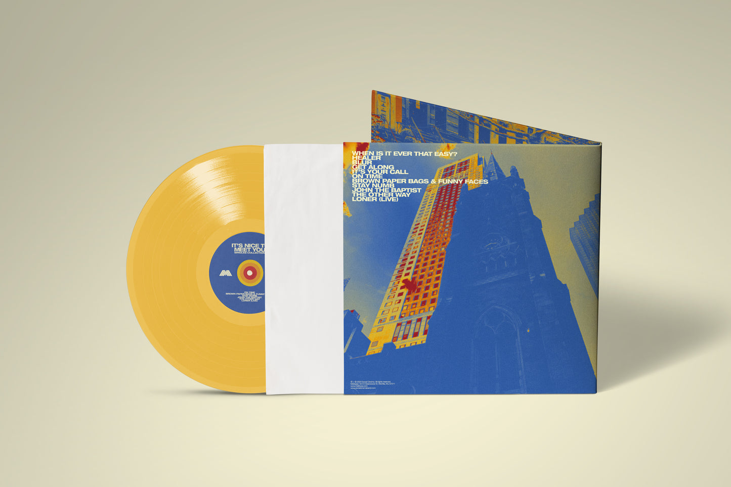 "It's Nice to Meet You: Singles Collection" 12" Yellow Vinyl